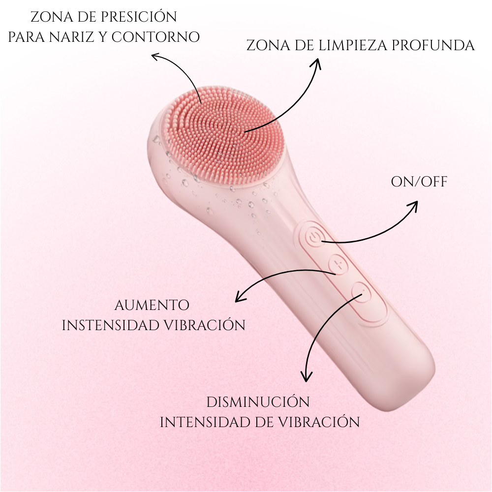 Cepillo de limpieza facial zoelure
